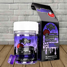 Load image into Gallery viewer, Sour Grape Exodus Mushy Drops Mushroom Gummies 10000MG 20ct Jar
