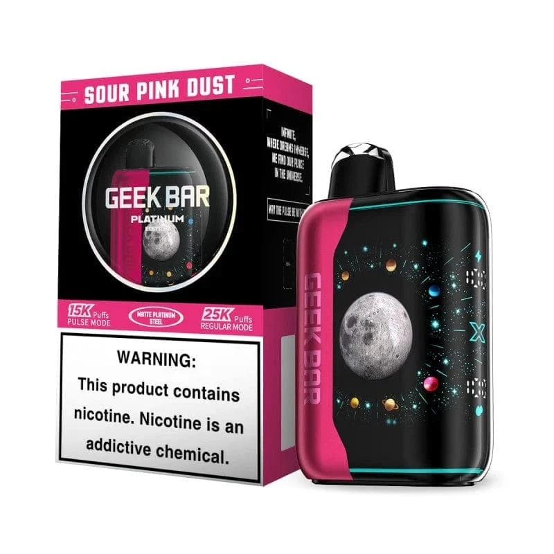Sour Pink Dust (Platinum New) Geek Bar Pulse X Vape Disposable