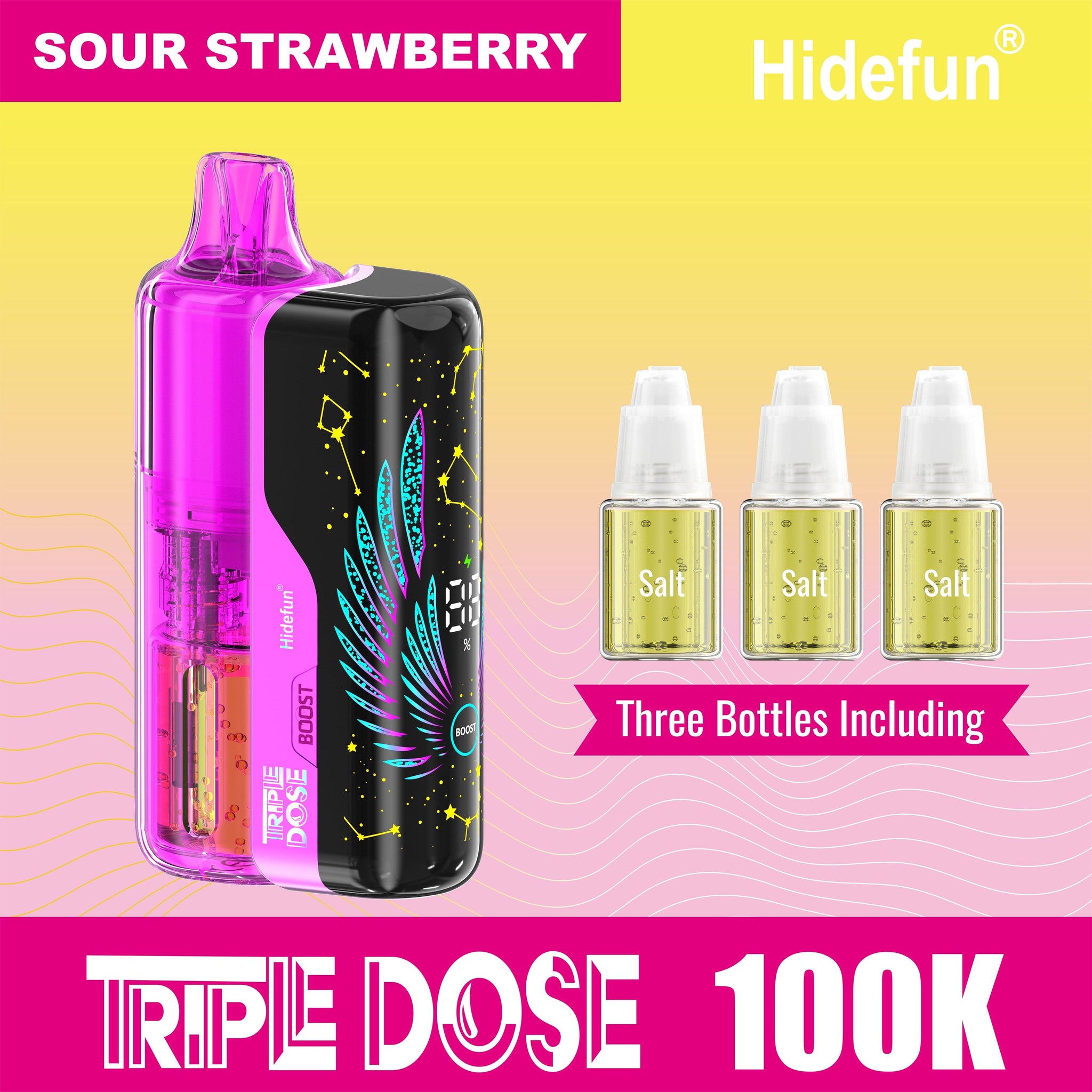 Buy Hide Fun Triple Dose Kit (Pod + Battery + 3 Bottles)100K Buy Hide Fun Triple Dose Kit (Pod + Battery + 3 Bottles)100K