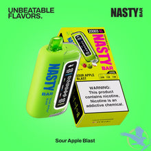 Load image into Gallery viewer, Sour Apple Blast Nasty Bar XL DR20Ki Disposable Vape
