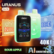 Cargar imagen en el visor de la galería, Sour Apple Ijoy Uranus Mate 40K Disposable Vape 40,000 Puffs
