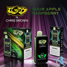 Load image into Gallery viewer, Sour Apple Raspberry CB15K x Chris Brown Disposable Vape 15000
