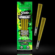 Load image into Gallery viewer, Sour Diesel - Sativa Puro Lunarockets Prerolls Delta 8 THCP
