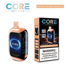 Load image into Gallery viewer, Sour Peach Gummy Core Infinity Disposable Vape 30K Puffs
