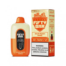 Load image into Gallery viewer, Sour Peach Ringz Hidden Hills x Fifty Bar Disposable 20K

