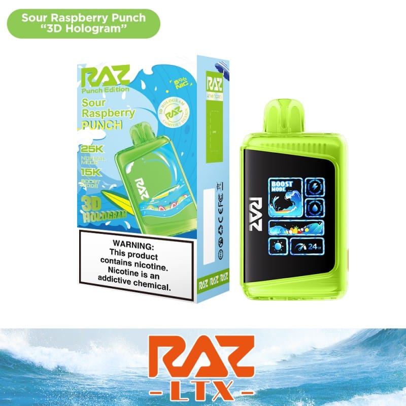 RAZ LTX Punch Edition Disposable Vape 25K Bold Fruit Punch Flavors RAZ LTX Punch Edition Disposable Vape 25K Bold Fruit Punch Flavors