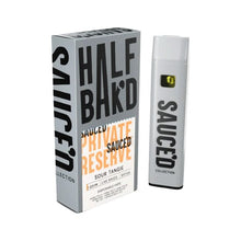 Load image into Gallery viewer, Sour Tangie Sativa Half Bak’d Live Sauce Private Reserve Disposable 1gm
