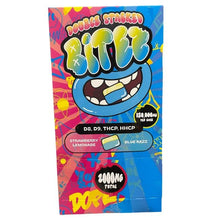 Load image into Gallery viewer, Sour Watermelon Apple + Sour Blue Raspberry Double Stacked Bites 60 pk gummies 2000mg

