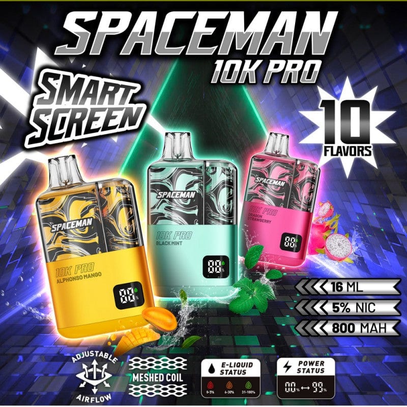 Clear SpaceMan 10k Pro Disposable Vape