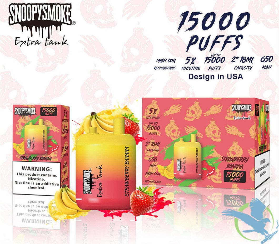 Strawberry Banana Snoopy Smoke Disposable Vape