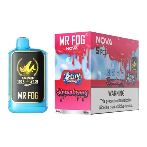 Strawberry Berry Steezy Mr Fog Nova Limited Edition Disposable Vape 40K