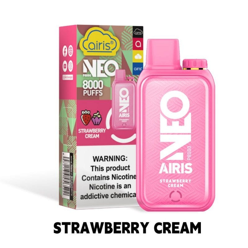Strawberry Cream Airis Neo P800 Disposable Vape