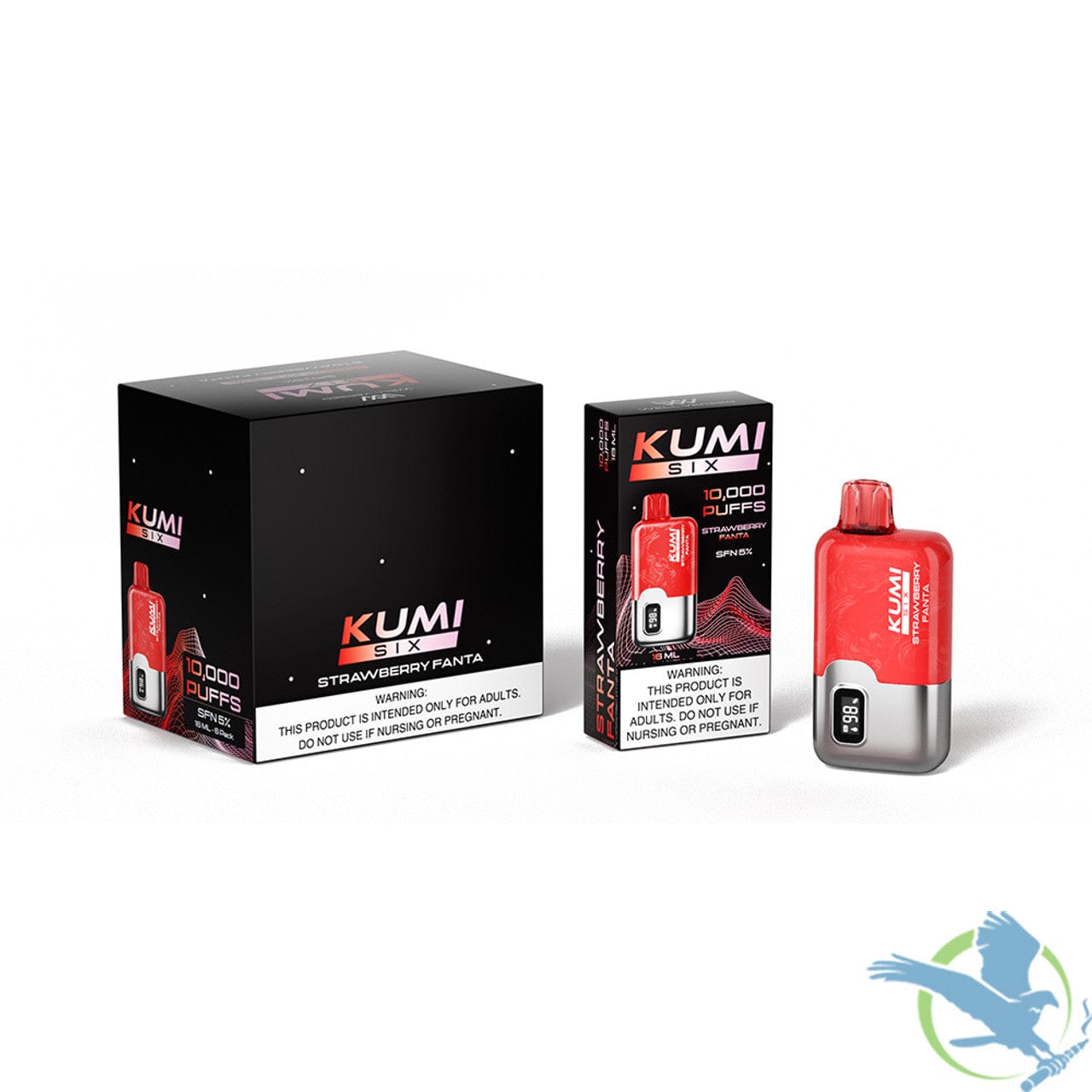 kumi six blue razz vape Kumi Six 10K Disposable main image 1