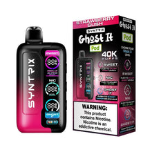 Cargar imagen en el visor de la galería, Strawberry Gush Syntrix ghost it 40K Disposable
