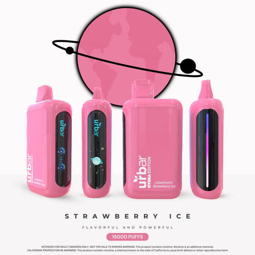 Strawberry Ice Urbar Hydra Edition 15000 Puffs Disposable Vape
