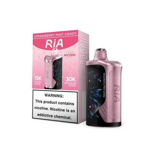 Strawberry Mint Candy (New December 2025) Geek Bar Ria NV30K Vape Disposable 30000 Puffs