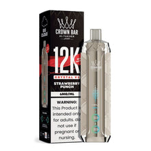 Load image into Gallery viewer, NN - Strawberry Punch Al Fakher Crown Bar Crystal V2 Disposable 6mg
