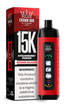 Load image into Gallery viewer, Strawberry Punch Al Fakher Crown Bar Ice Adjust 15000 Disposable
