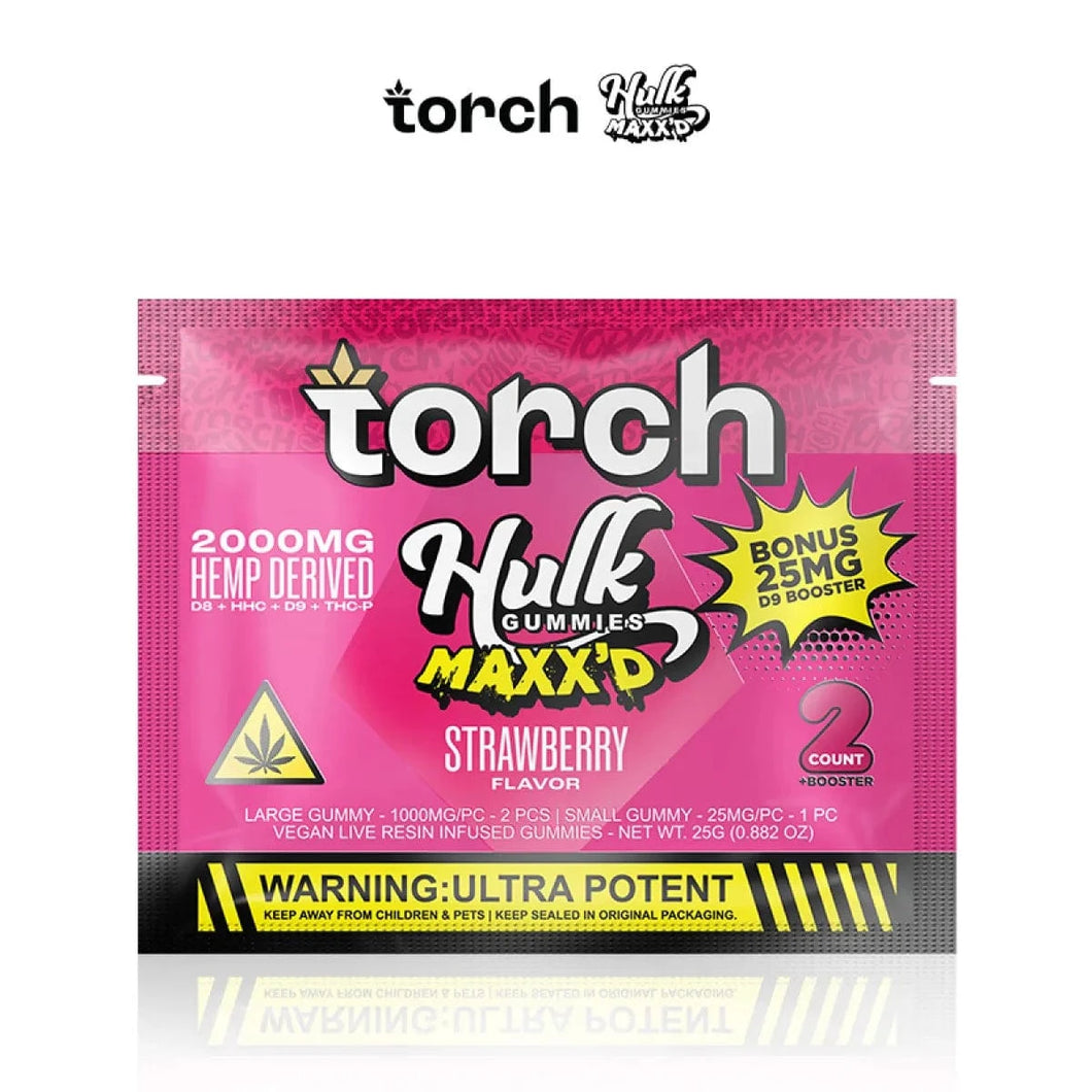 Strawberry Torch Hulk Maxx’d Gummies 2000mg 2ct