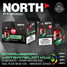 Load image into Gallery viewer, Strawberry Watermelon Kiwi North FT12000 Disposable
