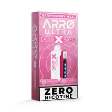 Load image into Gallery viewer, Strawberry Wild Arro Ultra X Zero Nicotine 40K Disposable
