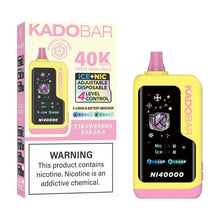 Load image into Gallery viewer, Strawberry Banana Kado Bar Ice Nic Control Disposable Vape 40000 Puffs
