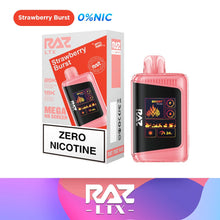Load image into Gallery viewer, Strawberry Burst Razzz 25K Zero Nicotine Disposable Vape 0%
