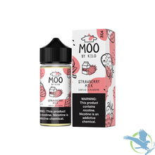 Load image into Gallery viewer, Strawberry Milk / 0 MG MOO Series Nicotine E-Liquid 100ML
