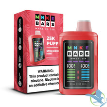 Load image into Gallery viewer, Strawberry Mint MNKE BARS XL 25K Disposable
