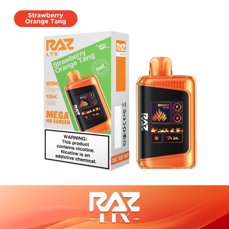 Strawberry Orange Tang Razzzz LTX Disposable 25000 puffs