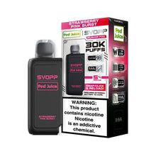 Load image into Gallery viewer, Strawberry Pink Burst (Pod Only) Pod Juiceee SVOPP 30k Disposable Flavor Pod and Battery
