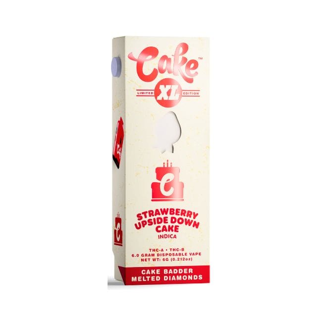 Strawberry Upside Down Cake In Cake XL Disposable Vape 6 Gram (THCA THCB BADDER MELTED DIAMONDS)