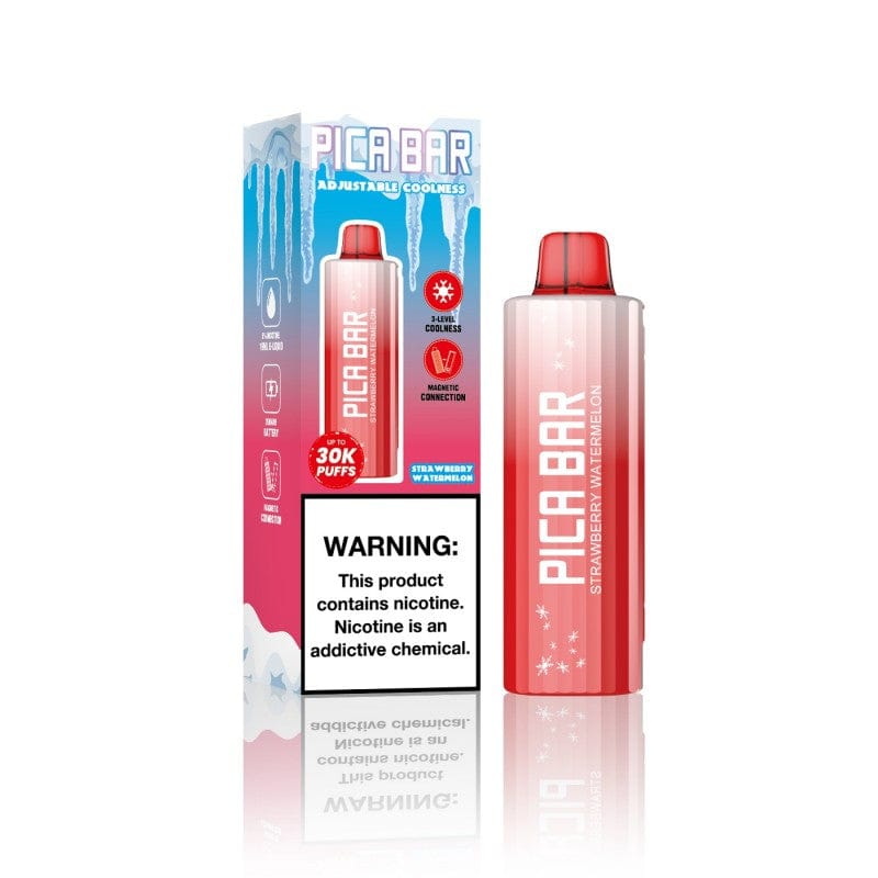 Strawberry Watermelon (Adjustable Coolness) Pica Bar Tuning Disposable Vape 30K Disposable POD