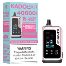 Load image into Gallery viewer, Straw Wtrmln + Fresh Mint Kado Bar Flavor Adjust Disposable 40000 Puffs
