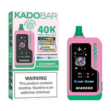 Load image into Gallery viewer, Strawberry Watermelon Kado Bar Ice Nic Control Disposable Vape 40000 Puffs
