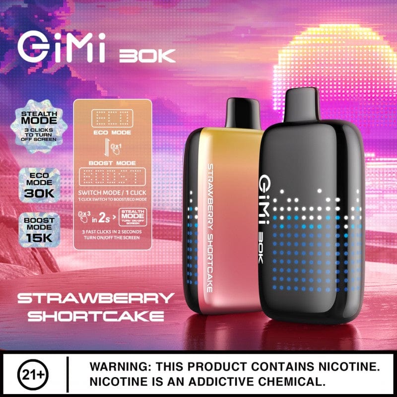 30K - Gimi (Different Brand but better) Strawberry Shortcake Strawberry Shortcake Raz TN9000 Disposable Vape
