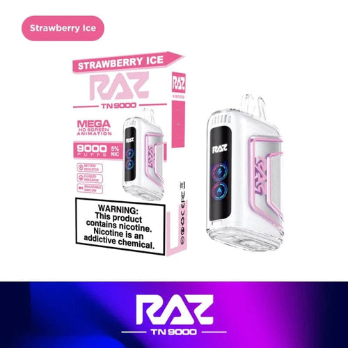 Strawberry Ice Raz TN9000 Disposable Vape
