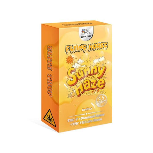 Sunny Haze Indica Flying Horse Elite Diamond Sauce Live Resin Disposable Vape 3.5GM