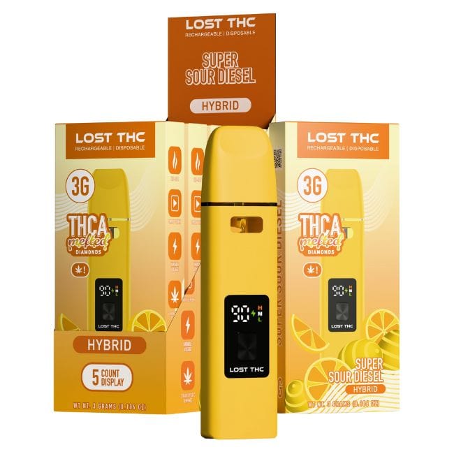Lost THC Melted Diamonds Disposable 3GM Vape Lost THC Melted Diamonds Disposable 3GM Vape