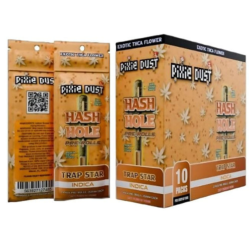 Trap Star (Indica) Pixie Dust Exotic Hash Hole Pre Roll Joints 2GM