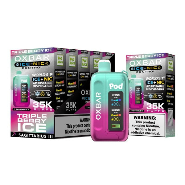 Triple Berry Ice X-posed 35k Kit Amazon Triple Berry Ice X-Posed 35K Vape  Kit Xposed Pods For Sale
