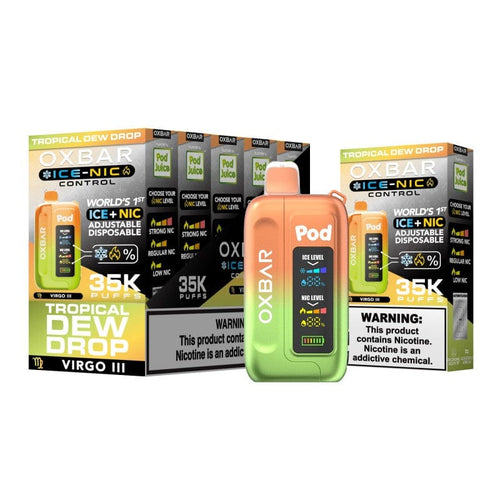 Tropical Dew Drop (Virgo III) (Fruit Edition) Pod Juicee Oxbarr Ice Control 35K