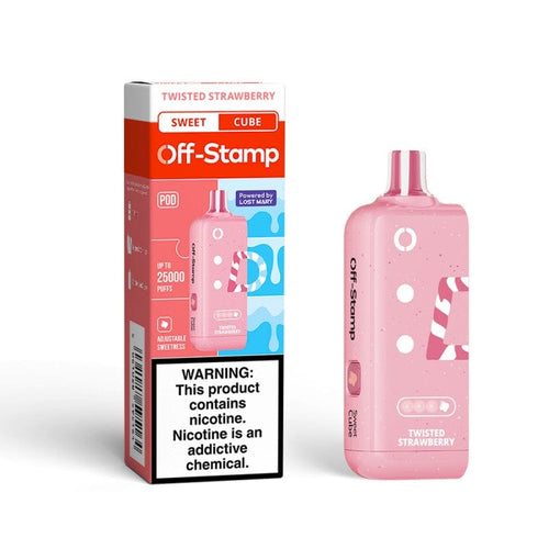 Twisted Strawberry (Sweet Cube) Off Stamp Classic Cube 25000 Disposable Vape Pod