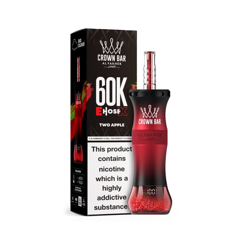 Shop Two Apple Al Fakher Crown Bar 60K E-Hose X Disposable
