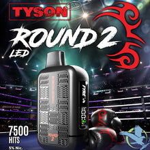 Cargar imagen en el visor de la galería, Tyson 2.0 Round 2 7500 Puffs Disposable Vape
