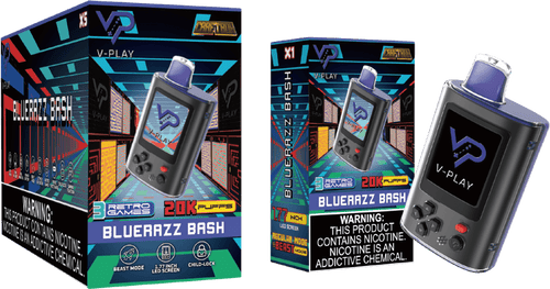 Bluerazz-Bash / Single V-PLAY DISPOSABLE VAPE 20K