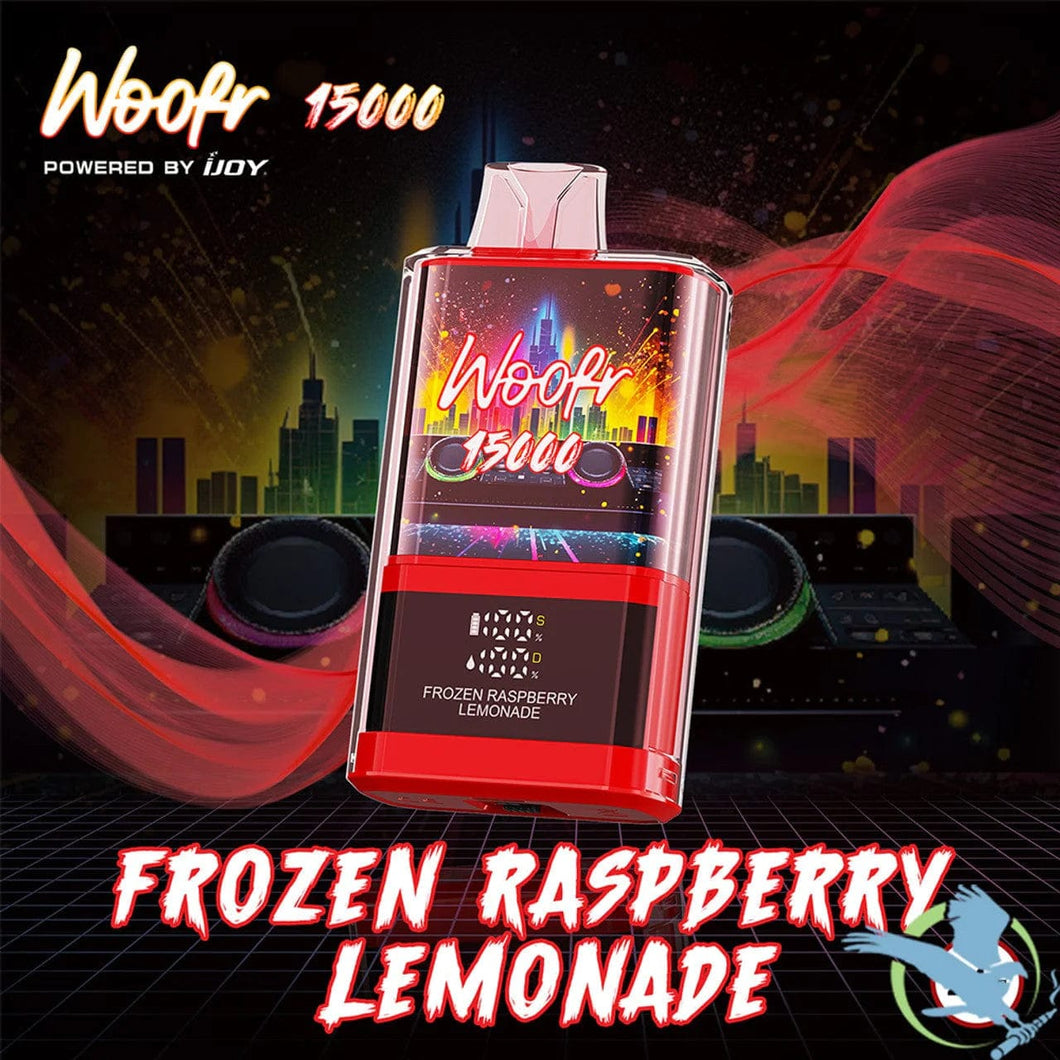 Frozen Raspberry Lemonade Woofr 15000 Disposable Vape