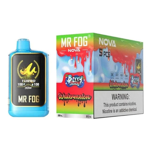 Watermelon Berry Steezy Mr Fog Nova Limited Edition Disposable Vape 40K