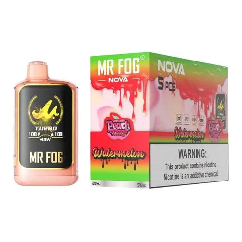 Watermelon Peach Steezy Mr Fog Nova Limited Edition Disposable Vape 40K