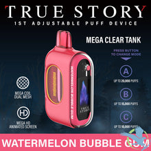 Load image into Gallery viewer, Watermelon BubbleGum True Story 20K Disposable Vape

